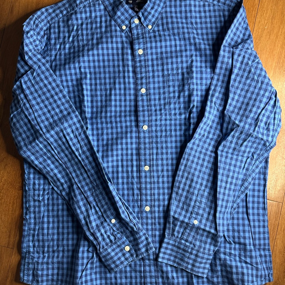 Blue Checkered Men's Shirt